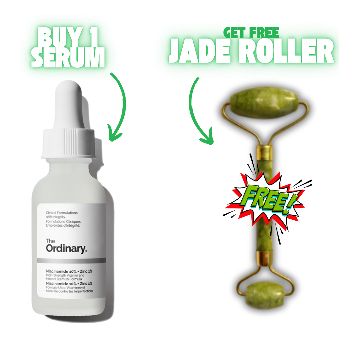 Buy 1 Niacinamide 10% + Zinc 1% Get Free Jade Roller